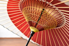 将图片加载到图库查看器,蛇の目傘【月奴 赤×白】 - 和傘CASA