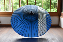 画像をギャラリービューアに読み込む, 蛇の目傘【縞帯 青×格子模様】