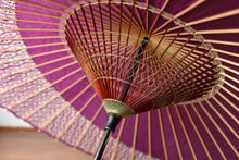 画像をギャラリービューアに読み込む, 蛇の目傘【月奴 赤紫×菱菊】