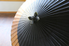 画像をギャラリービューアに読み込む, 蛇の目傘【月奴 黒×柿渋鉄】(竹柄)