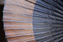 画像をギャラリービューアに読み込む, 蛇の目傘【月奴 黒×柿渋鉄】(竹柄)