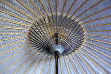 画像をギャラリービューアに読み込む, 日傘【二重張 紺×渦まき】 (小骨黒)