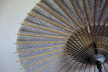 画像をギャラリービューアに読み込む, 日傘【二重張 紺×渦まき】 (小骨黒)