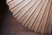 画像をギャラリービューアに読み込む, 日傘【網代 柿渋染(黒柿)】(ベージュ)(女竹)