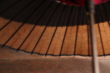 画像をギャラリービューアに読み込む, 日傘【月奴 黒×柿渋鉄】(マゼンタ)(継柄)