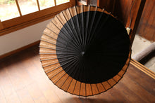 画像をギャラリービューアに読み込む, 日傘【月奴 黒×柿渋鉄】(マゼンタ)(継柄)