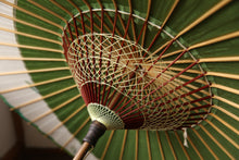 画像をギャラリービューアに読み込む, 日傘【月奴 緑×藍の葉】(軒ぼかし)