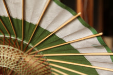 画像をギャラリービューアに読み込む, 日傘【月奴 緑×藍の葉】(軒ぼかし)