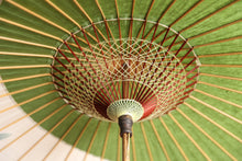 画像をギャラリービューアに読み込む, 日傘【月奴 緑×藍の葉】(軒ぼかし)