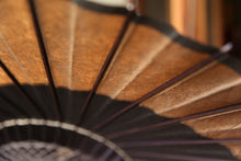 画像をギャラリービューアに読み込む, 日傘【月奴 黒×柿渋鉄】(グレー)(継柄)