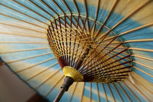 Cargar imagen en el visor de la galería, 日傘【二重張 胡粉×ぼかし染め(ブルーイエロー)】