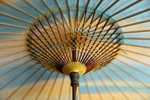 Cargar imagen en el visor de la galería, 日傘【二重張 胡粉×ぼかし染め(ブルーイエロー)】
