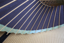 画像をギャラリービューアに読み込む, 日傘【網代軒奴 紫黒×かすみ染め(グリーン)】