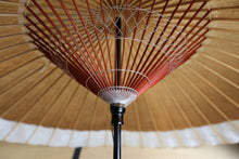 Load image into Gallery viewer, Janome Umbrella 【Kakishibu (black persimmon) × white gofun】 (gray)