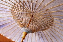 将图片加载到图库查看器,遮阳伞【双层浅蓝x杉木纸蓝底纹】