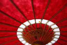 Cargar imagen en el visor de la galería, まめ和傘【中張 赤×七夕】