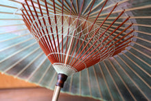 将图片加载到图库查看器,蛇の目傘【かすみ染め(グリーン系)】 (女竹)