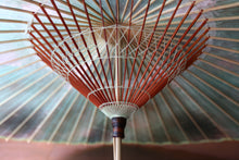 将图片加载到图库查看器,蛇の目傘【かすみ染め(グリーン系)】 (女竹)