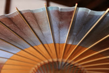 将图片加载到图库查看器,蛇の目傘【助六 かすみ染め(ブルーブラウン)×柿渋染】 (女竹)