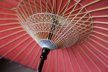 Cargar imagen en el visor de la galería, 日傘【桃色】(木柄カシュ―漆)
