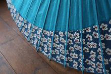 画像をギャラリービューアに読み込む, 日傘【月奴 ターコイズ×白花青】