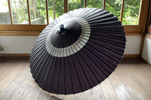 画像をギャラリービューアに読み込む, 蛇の目傘【中張 紫黒×かすみ染め(ブルー系)】