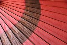 画像をギャラリービューアに読み込む, 蛇の目傘【中張 ピンク×黒柿】