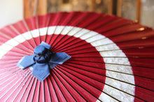 画像をギャラリービューアに読み込む, 蛇の目傘【中張 赤×白胡粉】