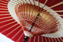 画像をギャラリービューアに読み込む, 蛇の目傘【中張 赤×白胡粉】