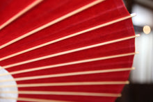 画像をギャラリービューアに読み込む, 蛇の目傘【中張 赤×白胡粉】