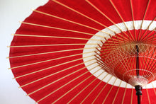 画像をギャラリービューアに読み込む, 蛇の目傘【中張 赤×白胡粉】