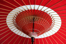 画像をギャラリービューアに読み込む, 蛇の目傘【中張 赤×白胡粉】