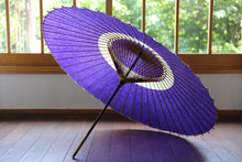 画像をギャラリービューアに読み込む, 蛇の目傘【中張 紫×白胡粉】
