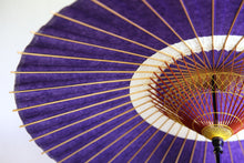 画像をギャラリービューアに読み込む, 蛇の目傘【中張 紫×白胡粉】