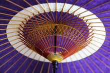 画像をギャラリービューアに読み込む, 蛇の目傘【中張 紫×白胡粉】