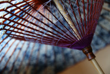 画像をギャラリービューアに読み込む, 蛇の目傘【ギャラクシー(赤骨)】 (女竹) - 和傘CASA