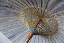 将图片加载到图库查看器,遮阳伞【双层浅蓝x杉木纸蓝底纹】