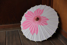 画像をギャラリービューアに読み込む, まめ和傘【切継ぎ 桜(グレー×ピンク)】 - 和傘CASA