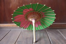 画像をギャラリービューアに読み込む, まめ和傘【切継ぎ 桜(緑×ピンク)】 - 和傘CASA