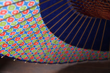 画像をギャラリービューアに読み込む, 蛇の目傘【月奴 紺×丸模様】