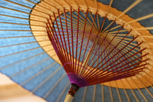 将图片加载到图库查看器,蛇の目傘【中張 群青×柿渋】 (女竹) - 和傘CASA