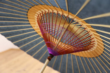 将图片加载到图库查看器,蛇の目傘【中張 群青×柿渋】 (女竹) - 和傘CASA