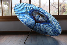 画像をギャラリービューアに読み込む, 蛇の目傘【ギャラクシー(中張藍染)】