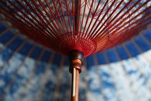 画像をギャラリービューアに読み込む, 蛇の目傘【ギャラクシー(中張藍染)】