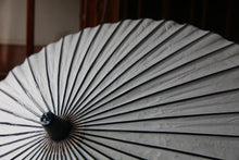 Cargar imagen en el visor de la galería, 日傘【二重張 白×水色(軒中置折染)】