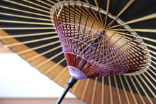 将图片加载到图库查看器,蛇の目傘【月奴 黒×柿渋】(木柄) - 和傘CASA