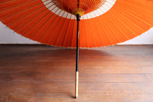 画像をギャラリービューアに読み込む, 蛇の目傘【中張 オレンジ×白】