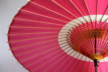 画像をギャラリービューアに読み込む, 蛇の目傘【中張 ピンク×白】