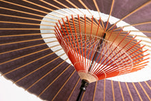 画像をギャラリービューアに読み込む, 蛇の目傘【中張 紫黒×かすみ染め(ブルー系)】