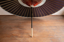 画像をギャラリービューアに読み込む, 蛇の目傘【中張 紫黒×かすみ染め(ブルー系)】